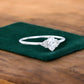 0.50ct Oval Cut Lab Grown Diamond Engagement Ring • Vintage Cluster Ring