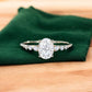 1.660CT Oval Lab Grown Diamond Engagement Ring