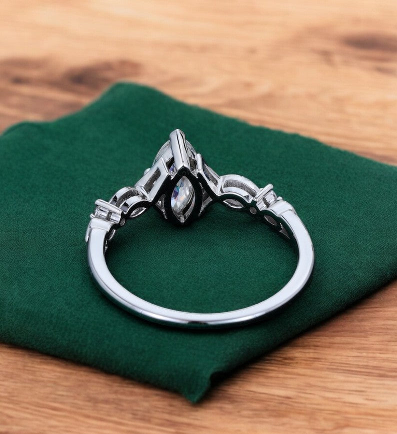 0.536ct Marquise Lab Grown Diamond Engagement Ring