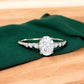 1.660CT Oval Lab Grown Diamond Engagement Ring