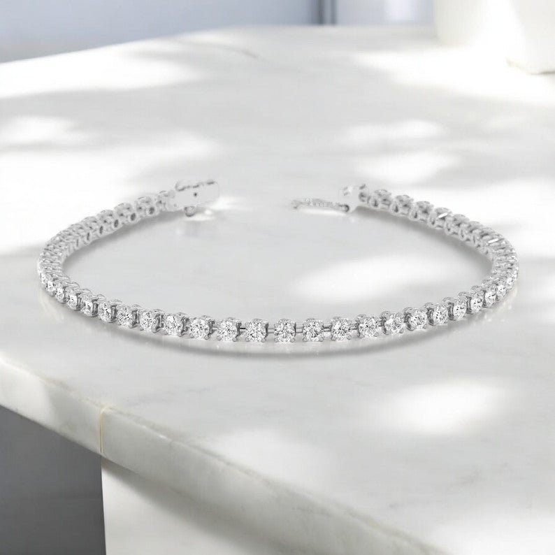 1.40 carat Natural Diamond Eternity Bracelet, Tennis Bracelet