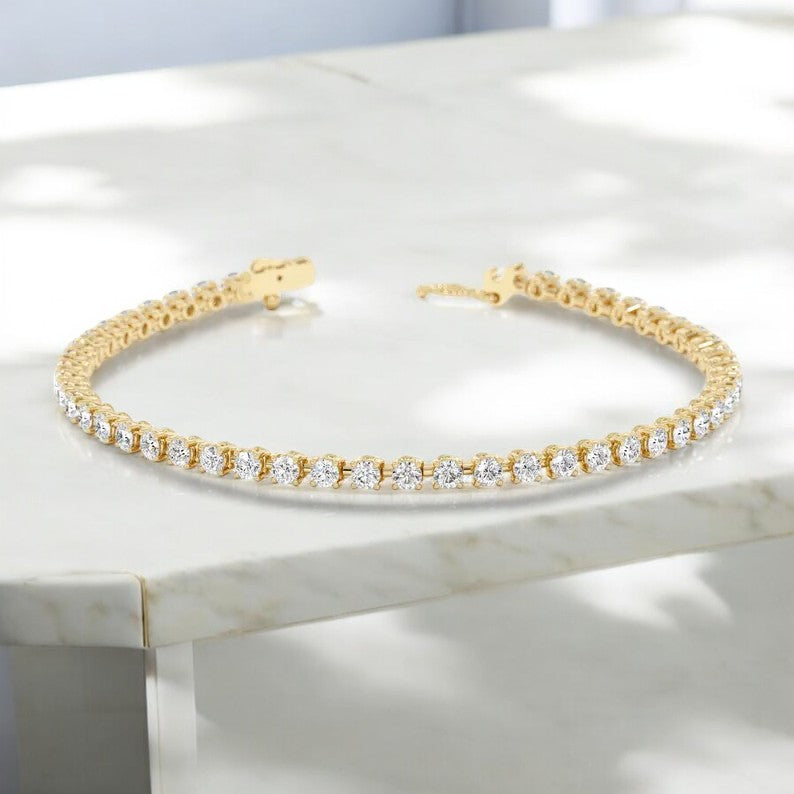 1.40 carat Natural Diamond Eternity Bracelet, Tennis Bracelet