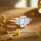 1.50 ct Five Stone Emerald Cut Lab Grown Diamond Engagement Ring