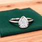 Pear Bezel Diamond Ring 1.25ct – 14K Gold Engagement & Bridal Ring
