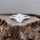 1.25 ct Oval Lab Grown Diamond Engagement Ring • Rose Gold Cluster Bridal Ring
