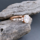 1.25 ct Oval Lab Grown Diamond Engagement Ring • Rose Gold Cluster Bridal Ring