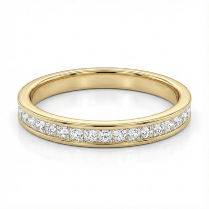 0.250Ct Princess Cut Lab Grown Diamond Wedding Band