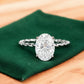 2.590 ct Oval cut Lab Grown Diamond Engagement Ring