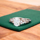 1.36 ct Oval Lab-Grown Diamond Vintage Art Deco Leaf Ring
