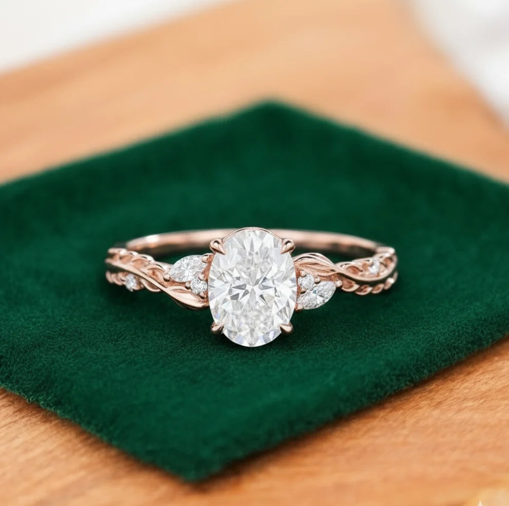 art deco inspired engagement ring
