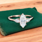 1.300 ct Vintage Marquise Lab Grown Diamond Engagement Ring