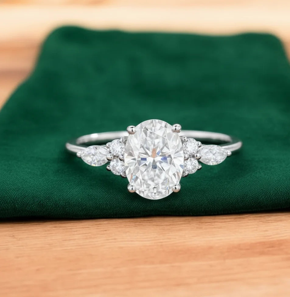1.750ct Oval Lab Grown Diamond Engagement Ring