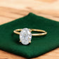 2.065 ct Oval Lab-Grown Diamond Ring – Solid Yellow Gold