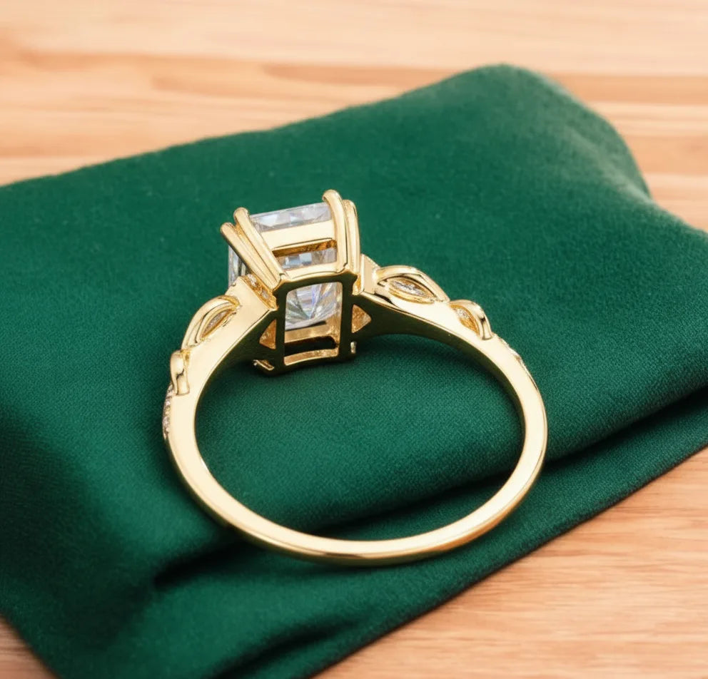 1.80 ct Emerald-Cut Lab-Grown Diamond Engagement Ring
