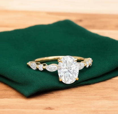 2.30 ct Oval Lab-Grown Diamond Engagement Ring