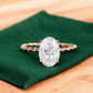 2.590 ct Oval cut Lab Grown Diamond Engagement Ring