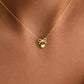 14K Rose Gold Heart Bow Necklace | Elegant Minimalist Jewelry