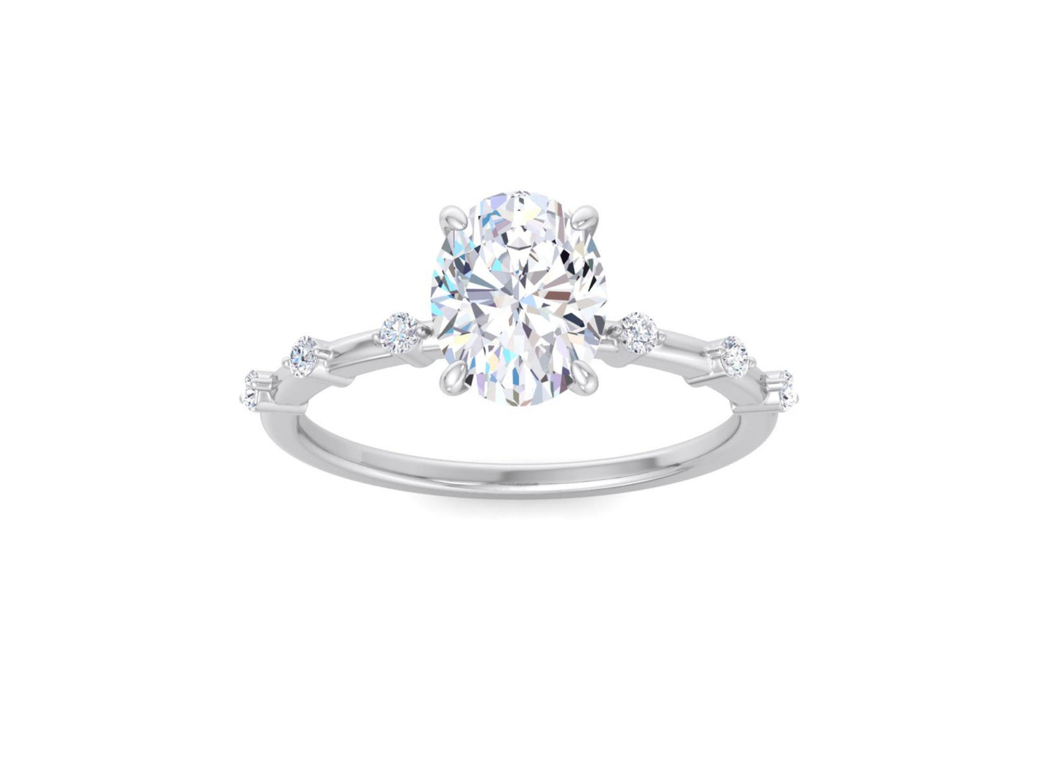 Moissanite Solitaire Rings