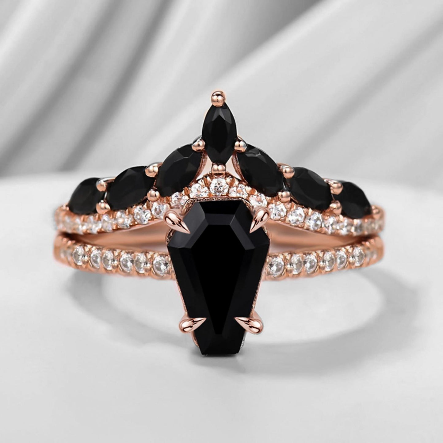 black diamond ring