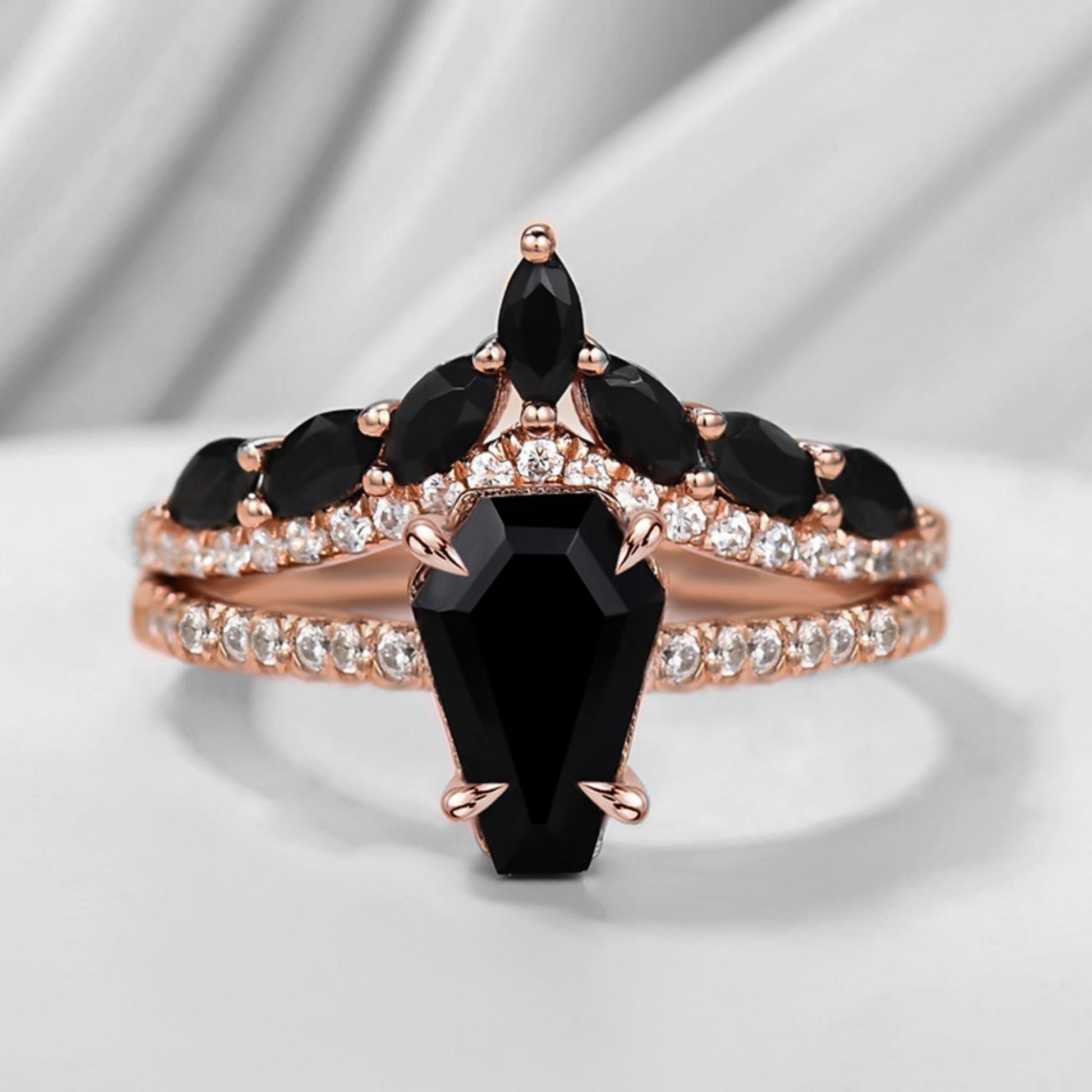 black diamond ring