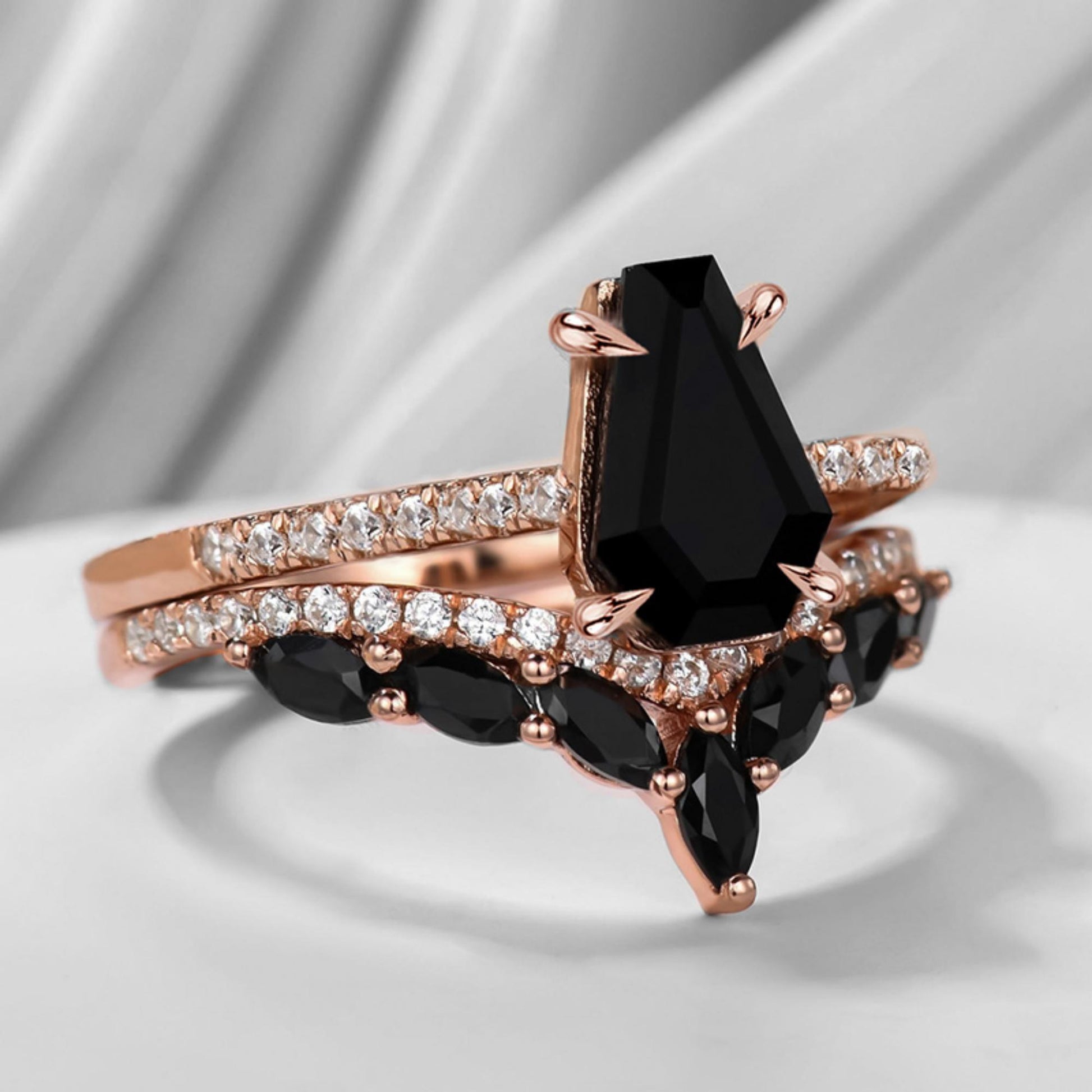 black diamond ring