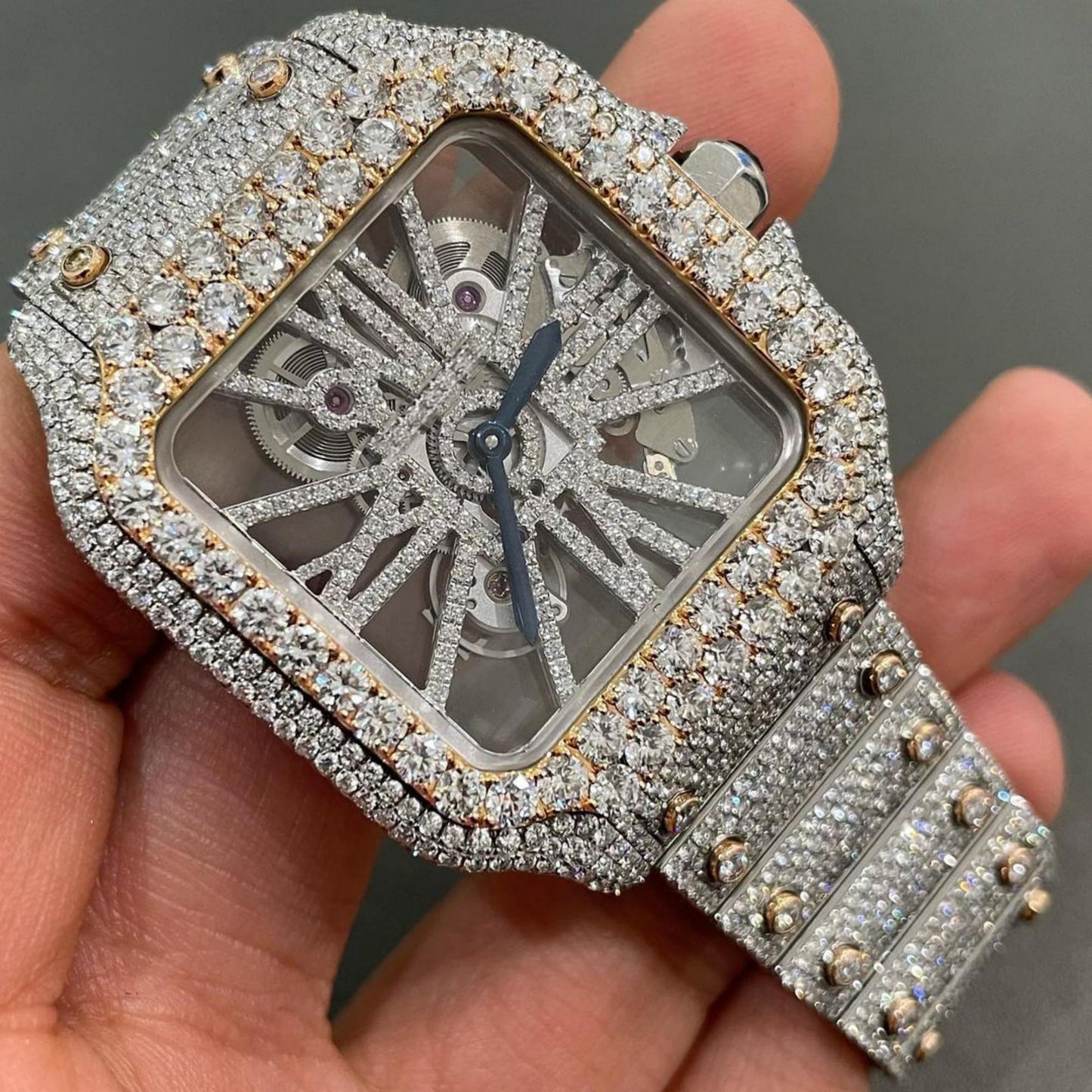 Moissanite watch | diamond watch | iced out watch | hip hop watch