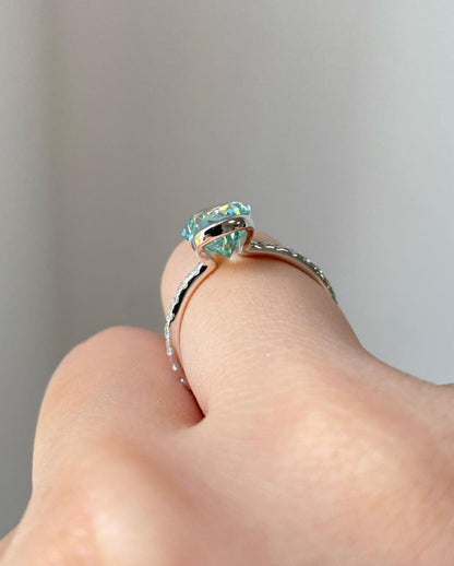 blue Engagement Ring