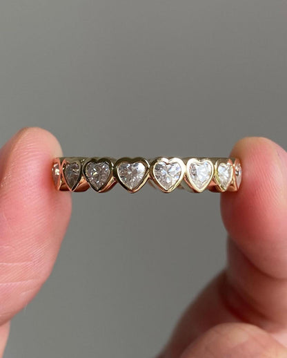 Wonderful Heart Cut Lab-Grown Band