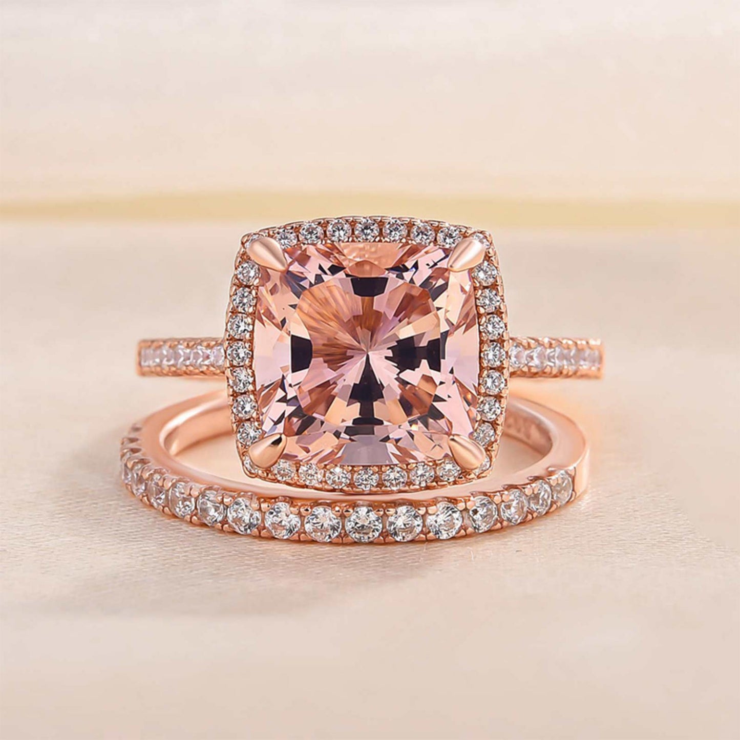 Morganite Ring set