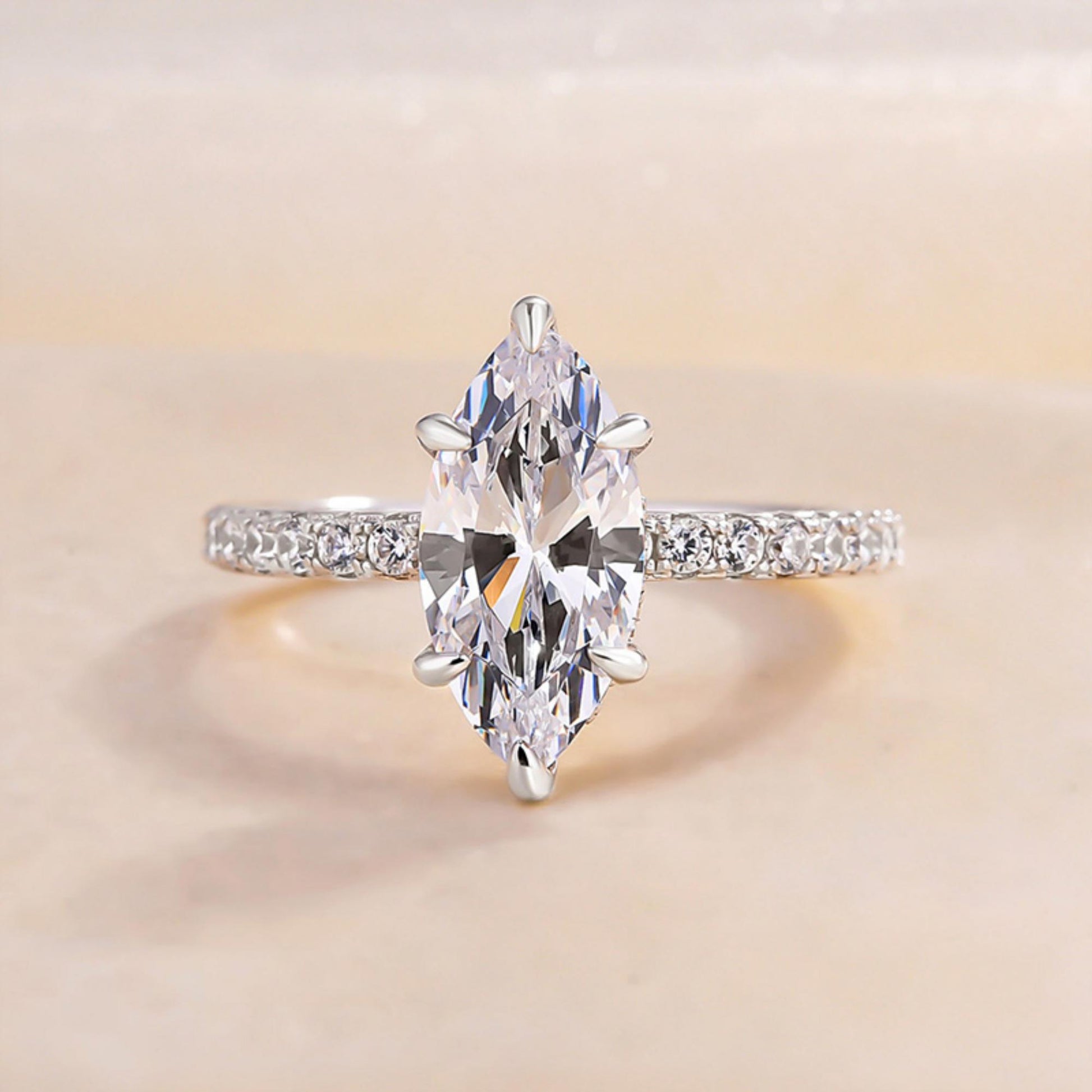  Moissanite ring