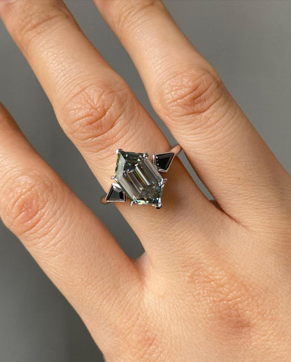 grey diamond ring