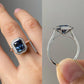 blue diamond ring