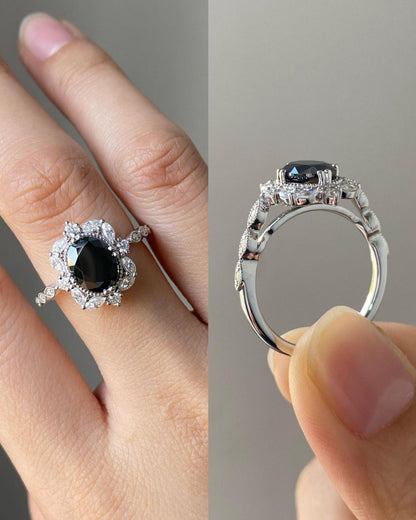 Black Spinel Ring