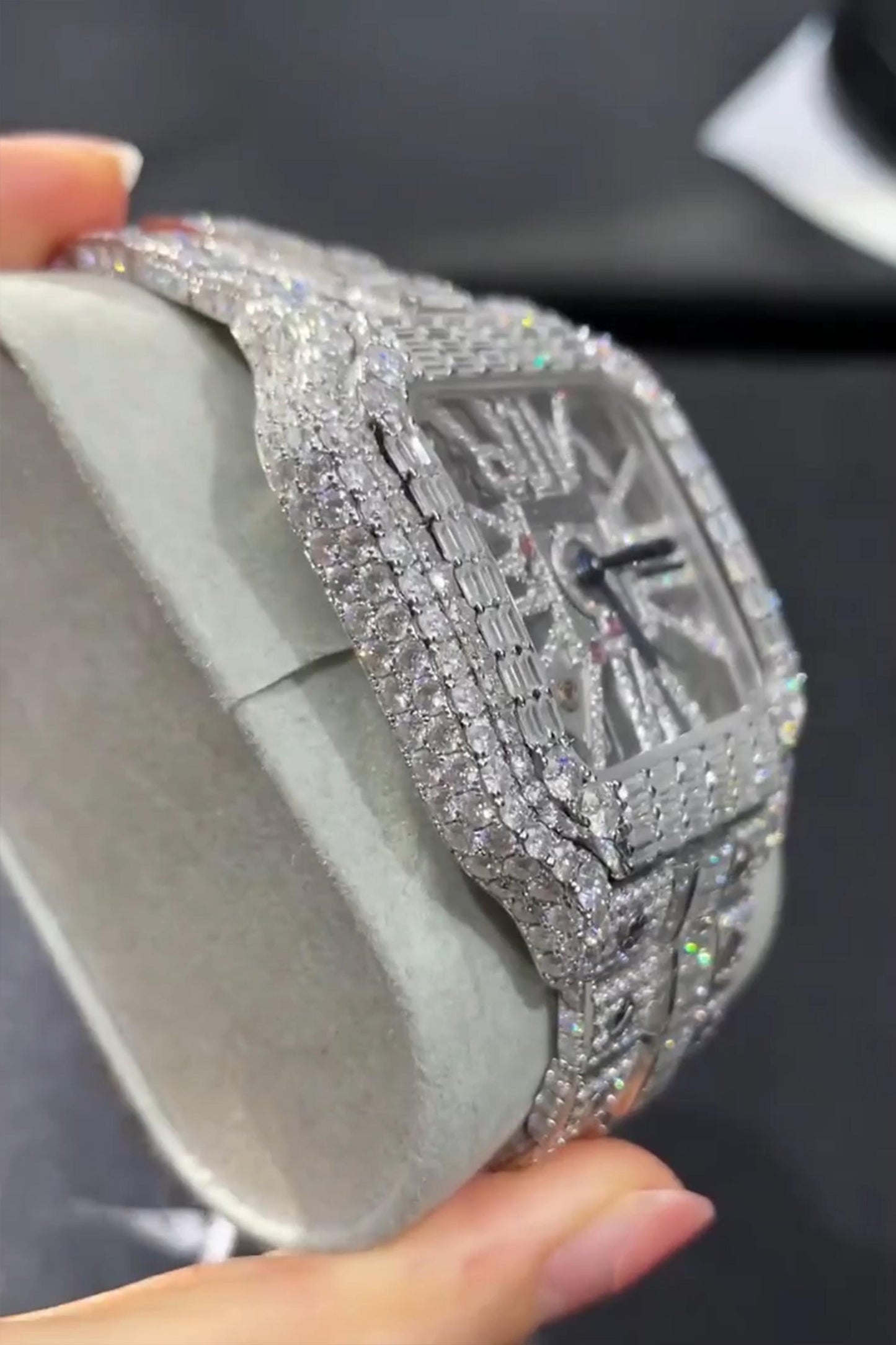 Moissanite watch | diamond watch | iced out watch | hip hop watch