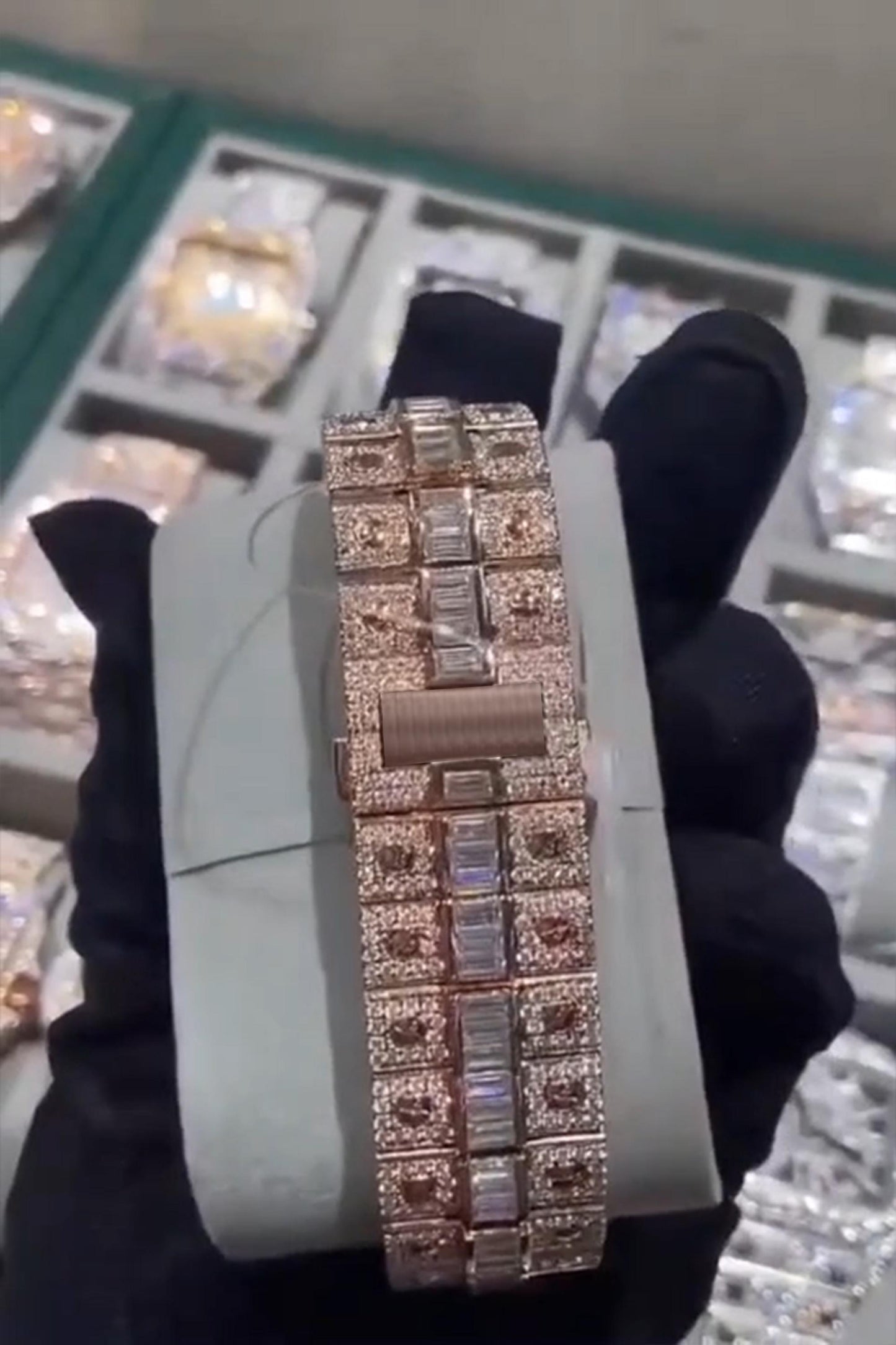 Moissanite watch | diamond watch | iced out watch | hip hop watch