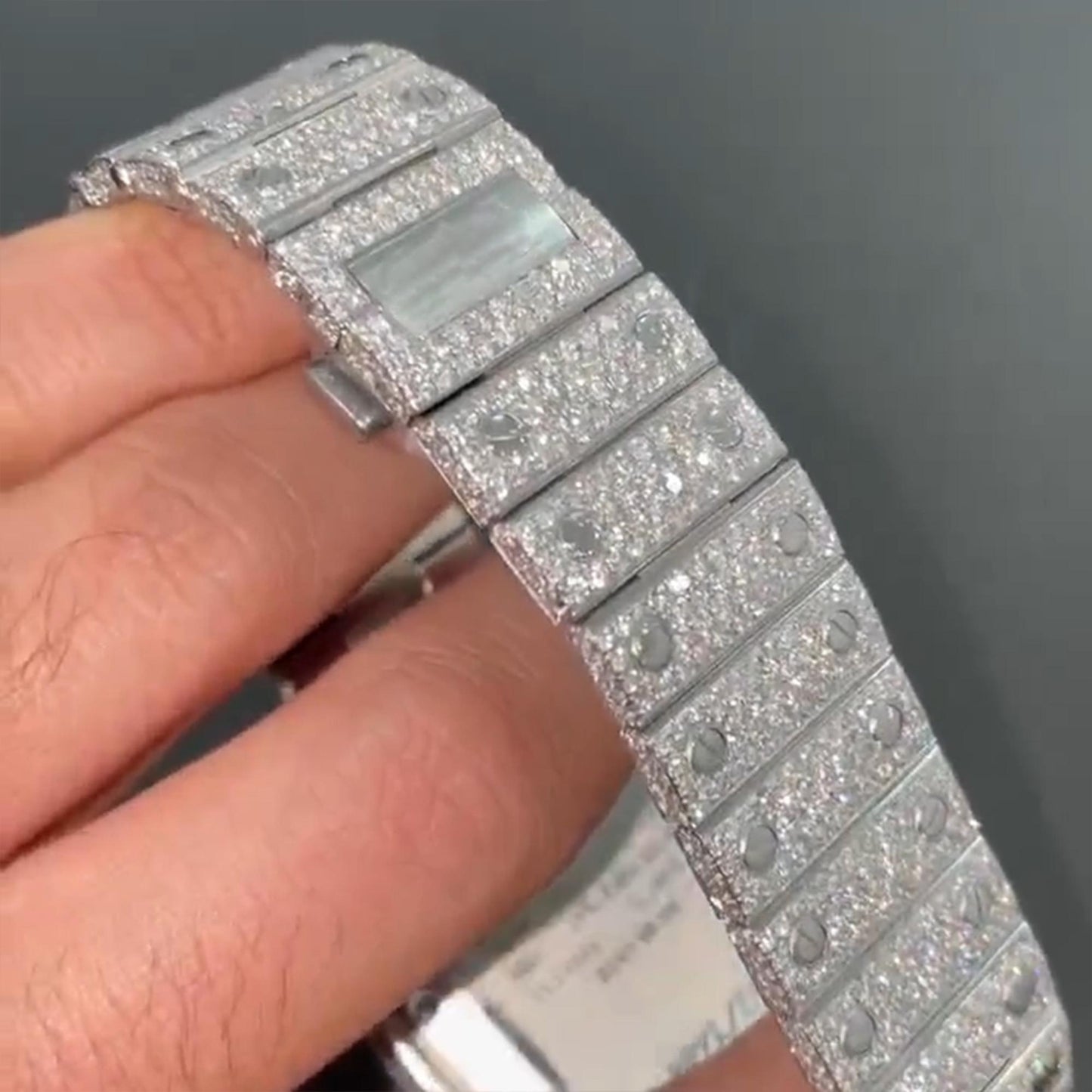 Moissanite watch | diamond watch | iced out watch | hip hop watch