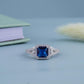 blue diamond ring