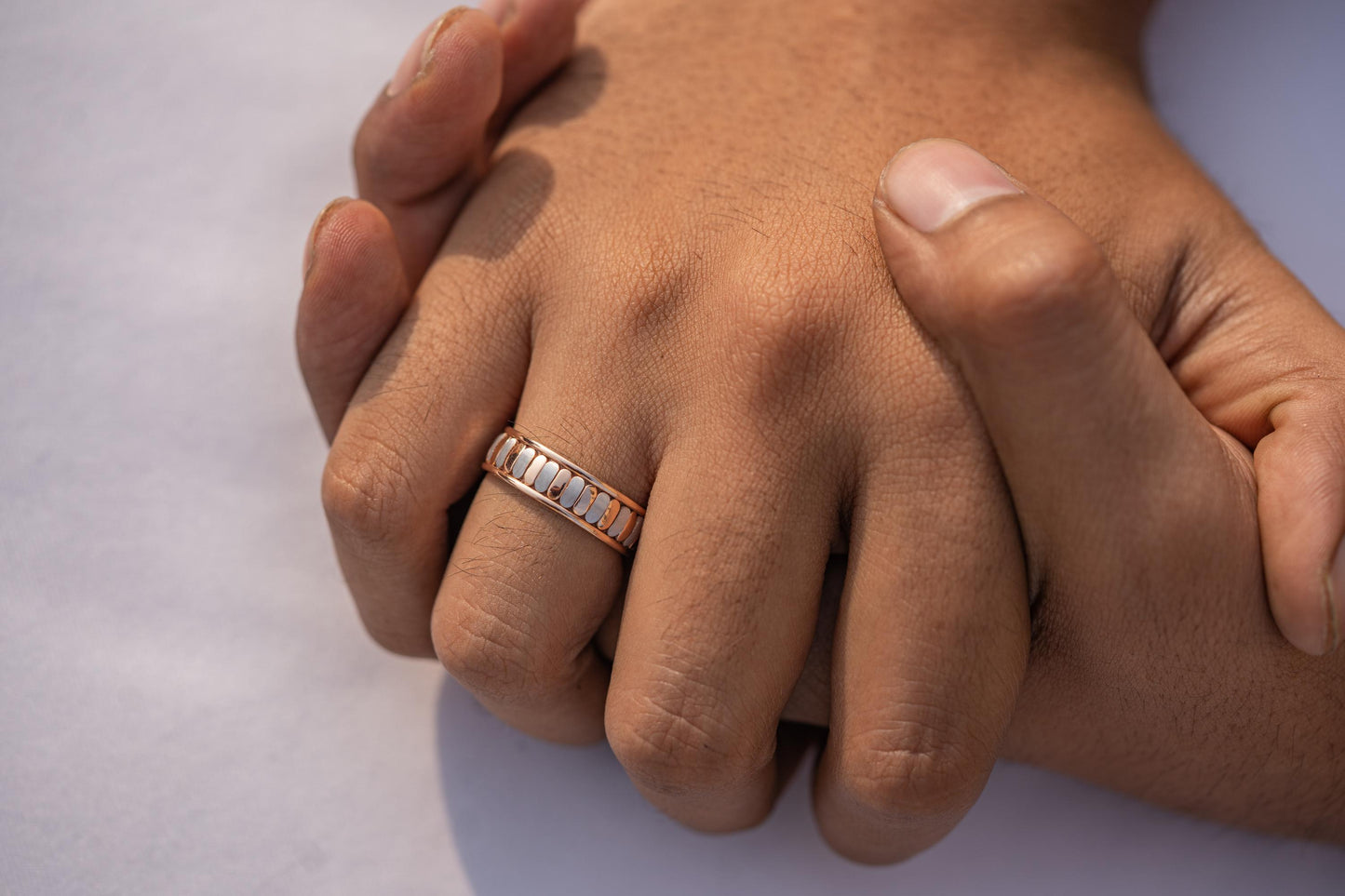 Rose gold Wedding Bands,6 mm Traditional Wedding Band