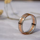 Men's wedding band made of solid 14k & 18K gold