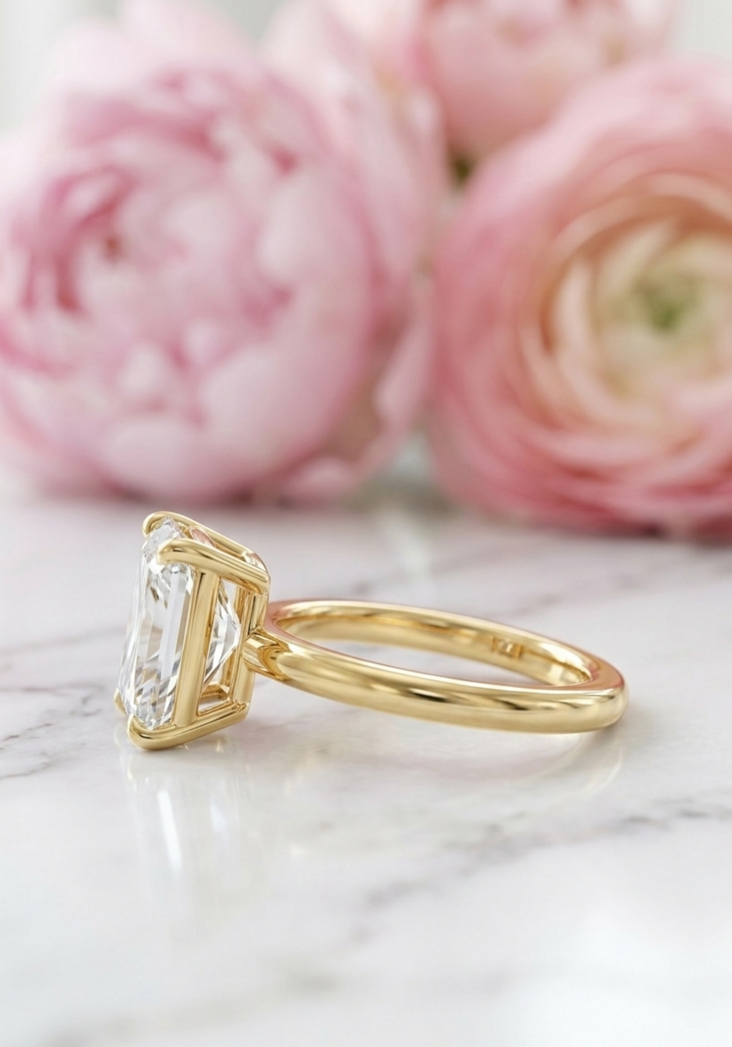 2.00 Ct Radiant Cut Lab Grown Diamond Solitaire Ring