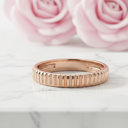 ribbed engagement ring​

