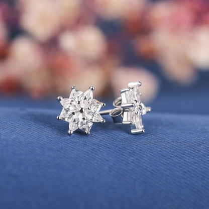 Princess Cut Earrings 