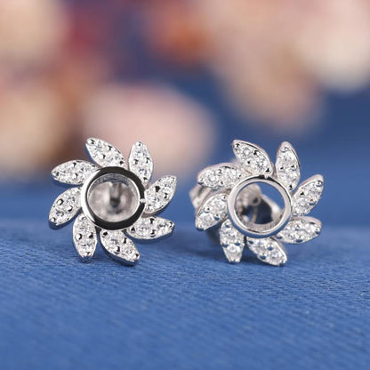 Round Cut Earrings