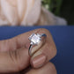 Light Weight Moissanite Solitaire Ring for her 37