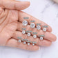 Real Moissanite Stud Earrings • 92.5 Sterling Silver Sparkling Studs