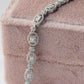 Moissanite Round & Baguette Tennis Bracelet