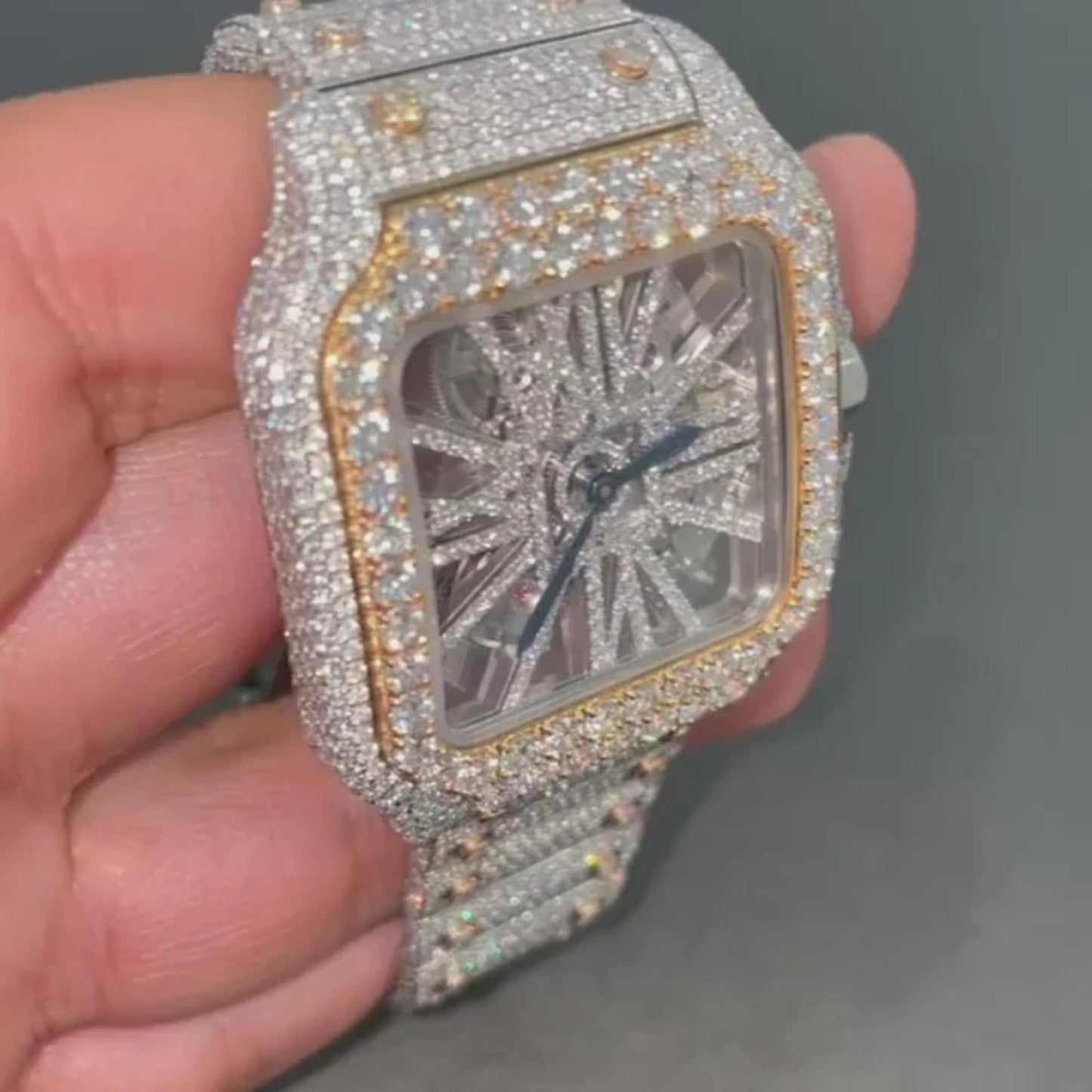 Moissanite watch | diamond watch | iced out watch | hip hop watch