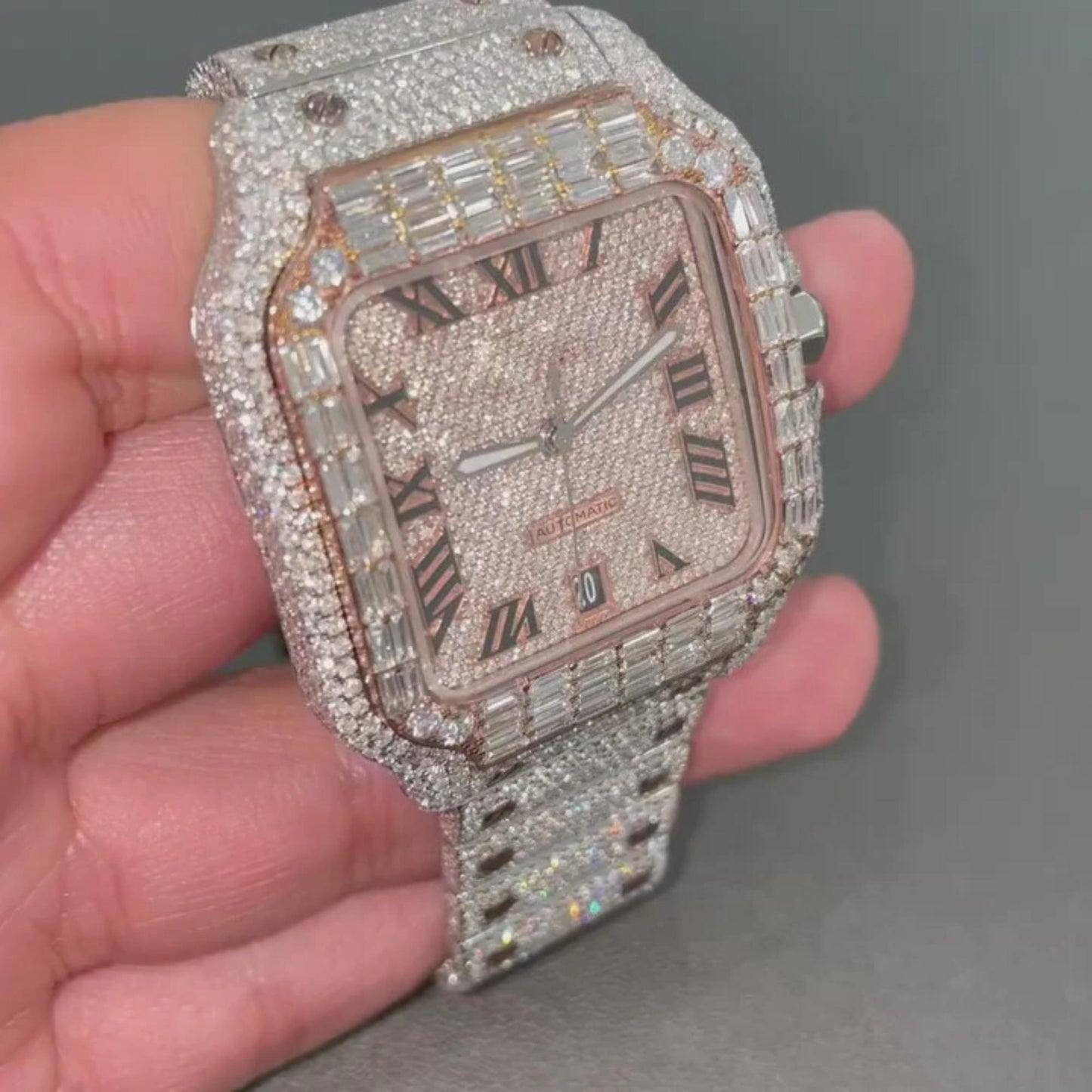 moissanite watch | diamond watch | iced out watch | hip hop watch | luxury watch | iced out | automatic watch | watches for men | watch