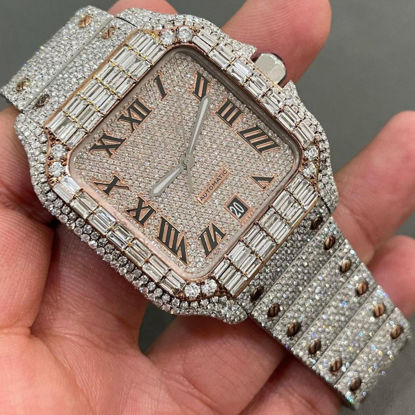 moissanite watch | diamond watch | iced out watch | hip hop watch | luxury watch | iced out | automatic watch | watches for men | watch