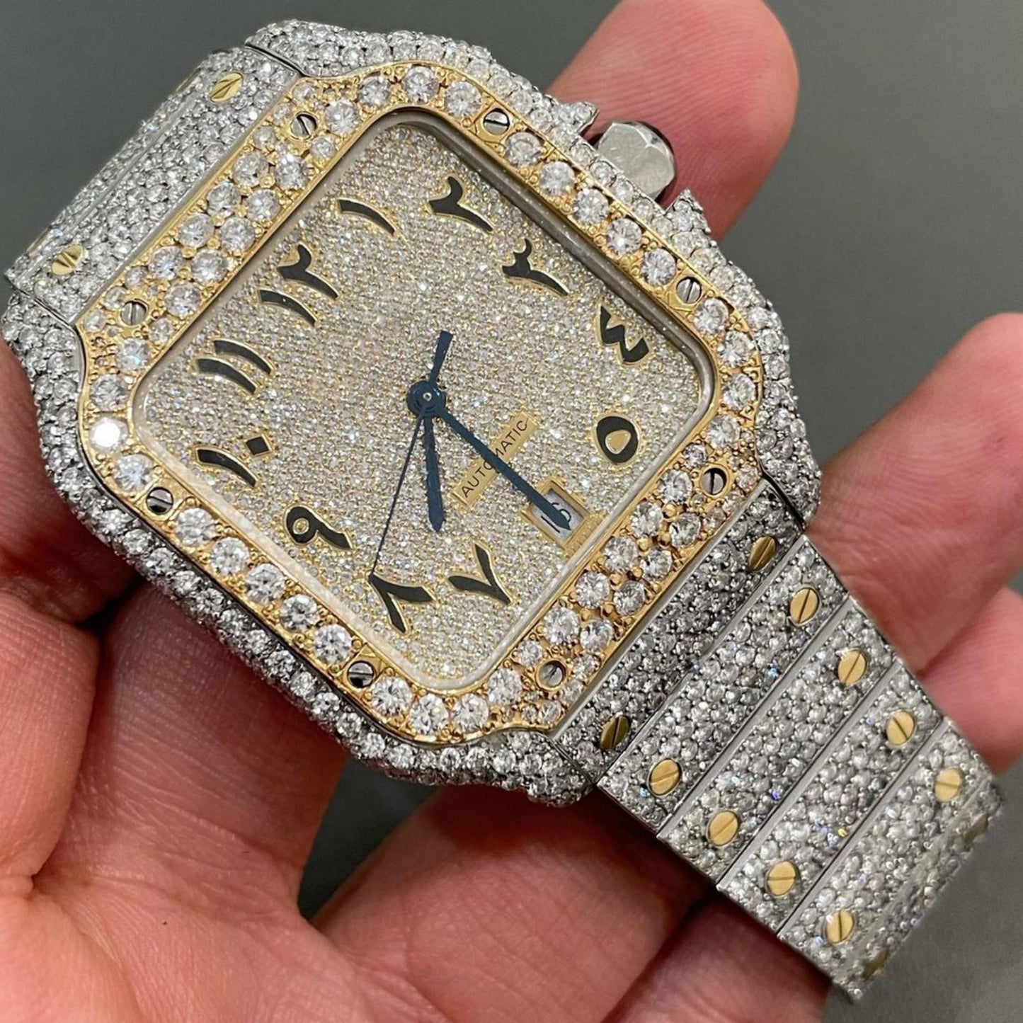 moissanite watch | diamond watch | iced out watch | hip hop watch | luxury watch | iced out | automatic watch | watches for men | watch